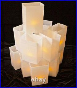 White Luminary Electric Box Light Set 1 Set Christmas / Winter Holiday