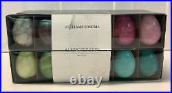 Williams Sonoma Alabaster Easter Eggs, set of 24