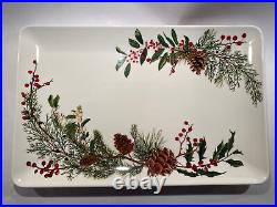 Williams Sonoma Woodland Berry 16 1/2 X 10 3/4 Serving Tray NEW Hard To Find