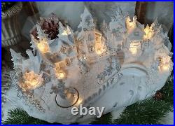 Winter Landscape LED Christmas Decoration Adventsbeleuchtung Deco Vintage Shabby