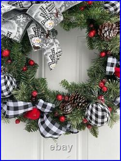 Winter Wreaths For Front Door, Cardinal Wreath, Valentines Day Wreaths