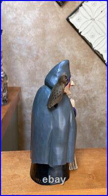Witch with Owl Artist Signed Figurine by Leo R. Smith