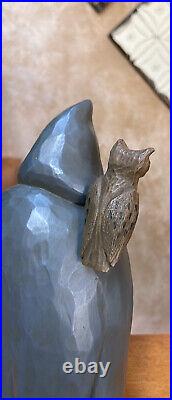 Witch with Owl Artist Signed Figurine by Leo R. Smith