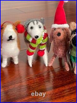 Wondershop Target 2021 Felt Dog Ornaments Breeds Husky Beagle Doodle Set of 10