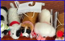 Wondershop Target 2021 Felt Dog Ornaments Breeds Husky Beagle Doodle Set of 10