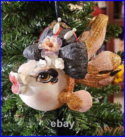 Wow! Katherine's Collection Geisha Kissing Fish Large Tree Ornament