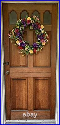 Wreath Depot Ardmore Spring Front Door Gorgeous Faux Spring Flower Design