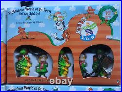 Wubbulous World of Dr. Seuss Holiday Lights 4 Sets Cat in the Hat & Grinch