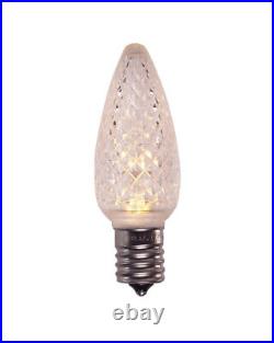 (X1000) Warm White C9 Faceted Light Bulbs. VOLUME PRICING AVAILABLE
