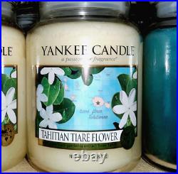 Yankee Candle Retired World Journeys TAHITIAN TIARE FLOWER Large 22 oz. NEW